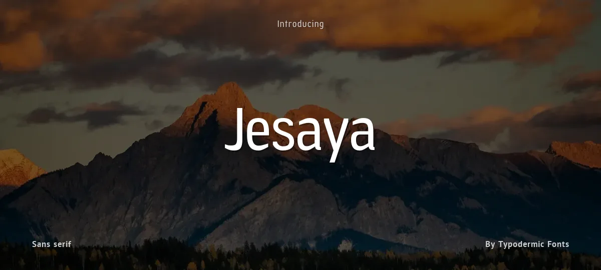 Jesaya font preview
