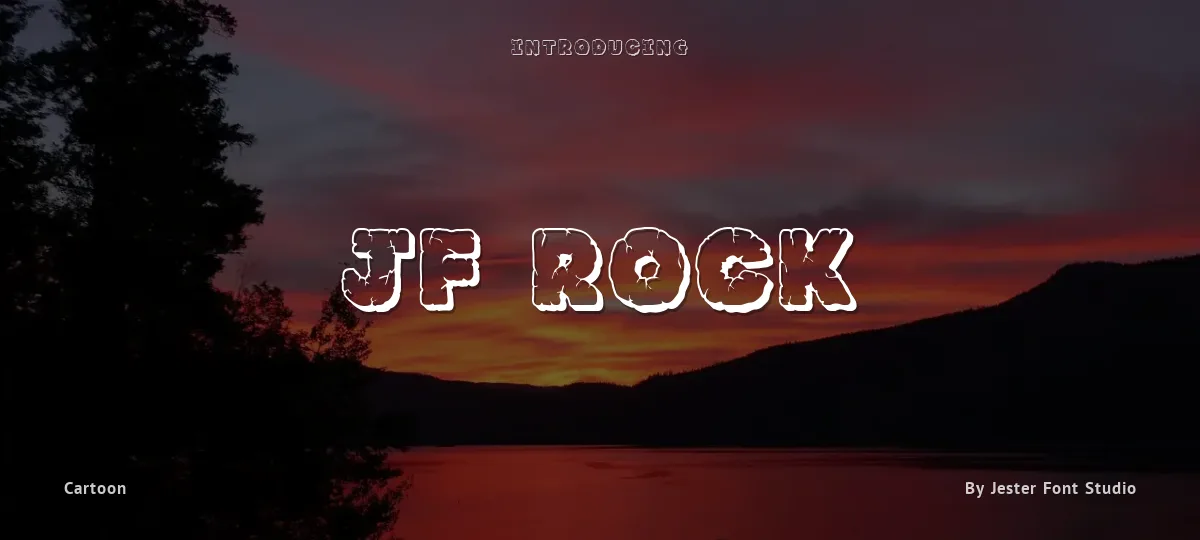 JF Rock font preview