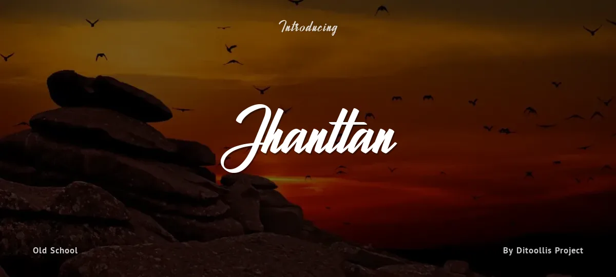 Jhanttan font preview
