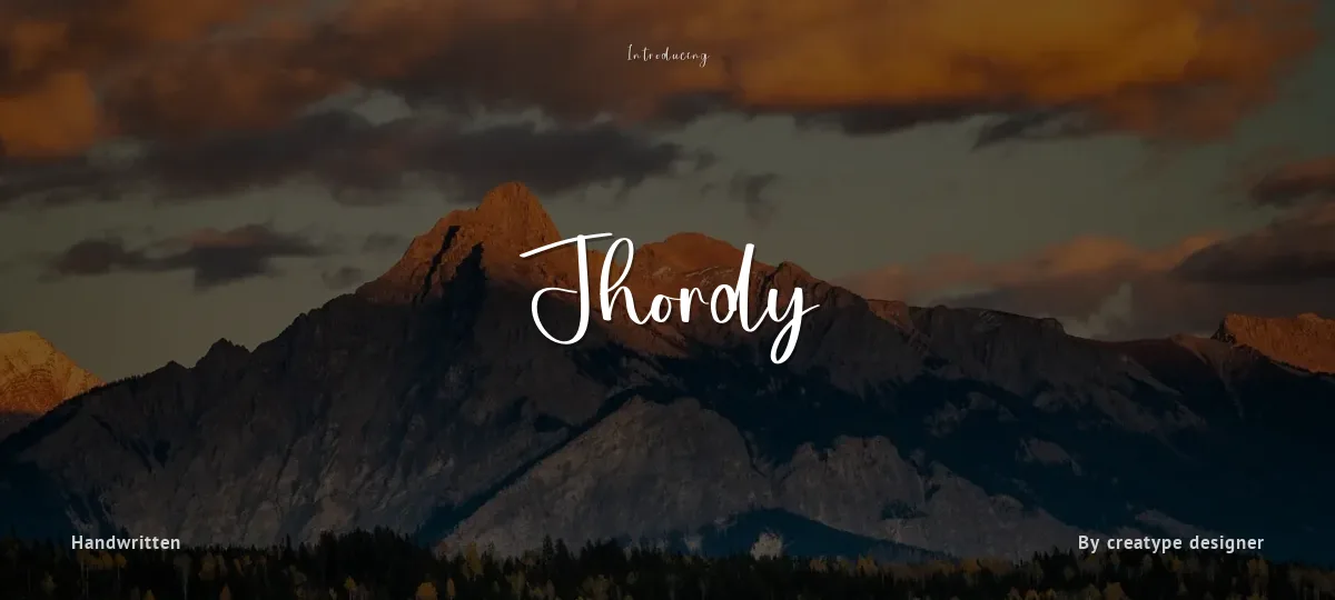 Jhordy font preview