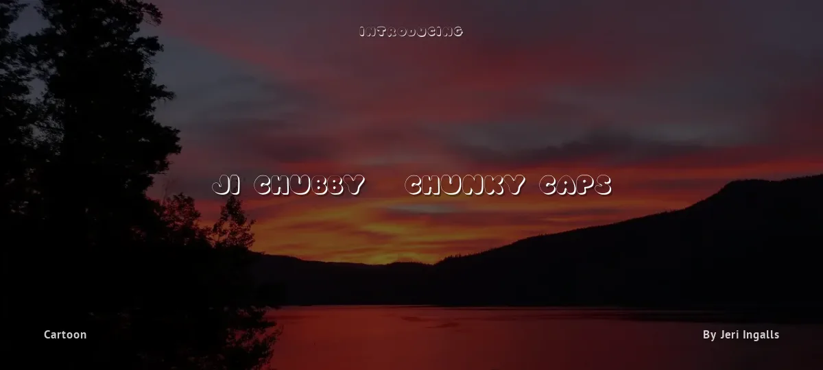 JI Chubby / Chunky Caps font preview