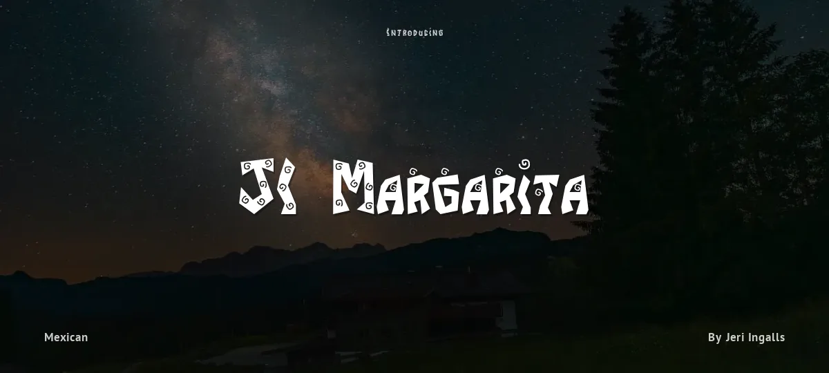 JI Margarita font preview