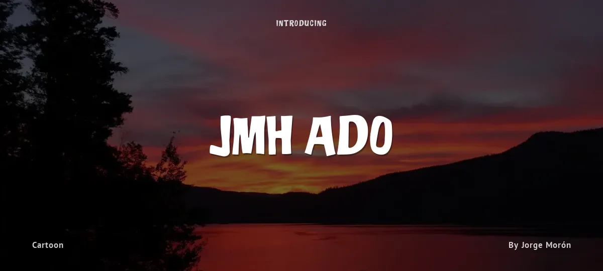 JMH Ado font preview
