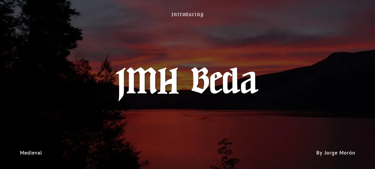 JMH Beda font preview