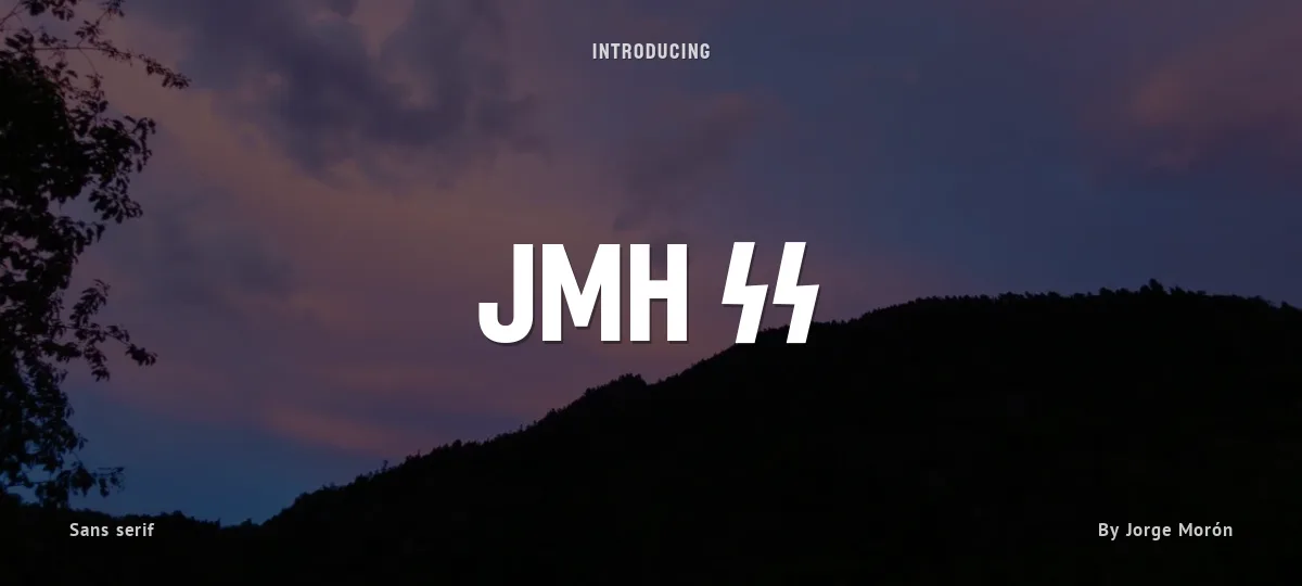 JMH SS font preview