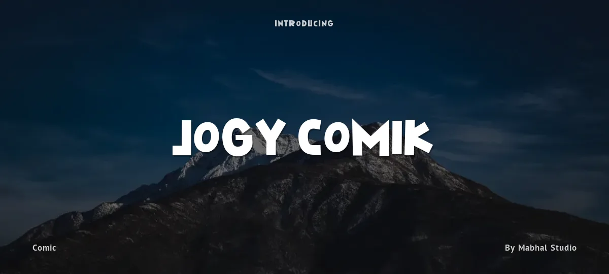 Jogy Comik font preview