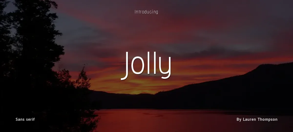 Jolly font preview