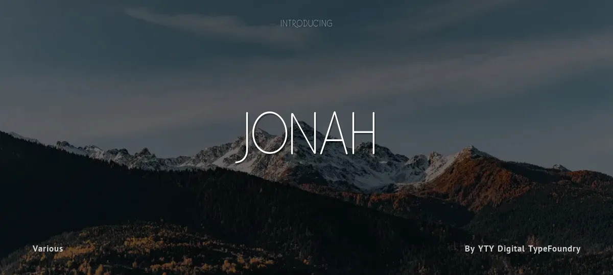 Jonah font preview