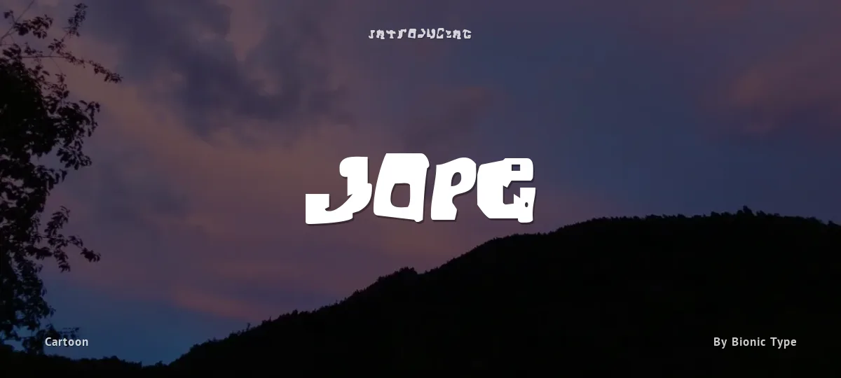 Jope font preview