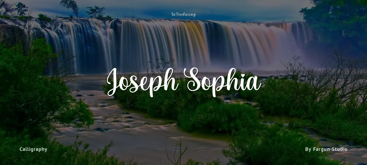 Joseph Sophia font preview