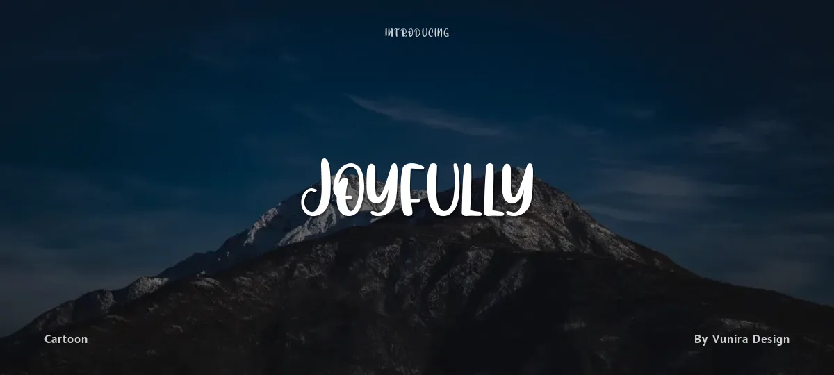 Joyfully font preview