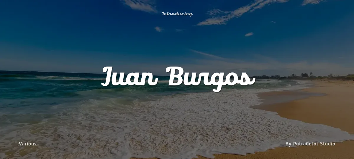 Juan Burgos font preview