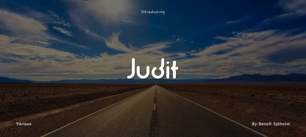 Judit font preview