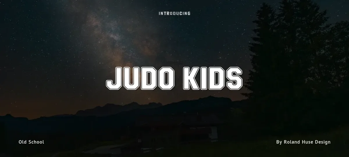Judo Kids font preview