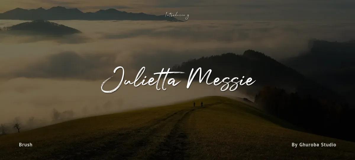 Julietta Messie font preview