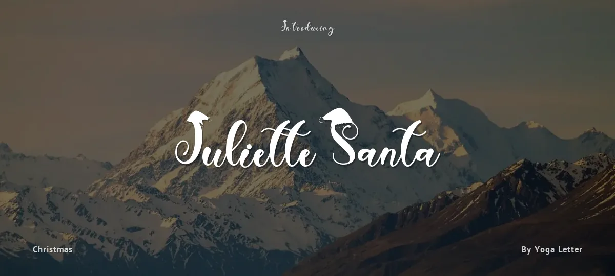 Juliette Santa font preview