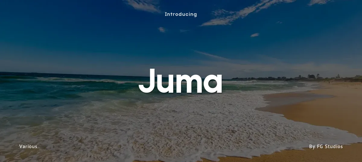 Juma font preview