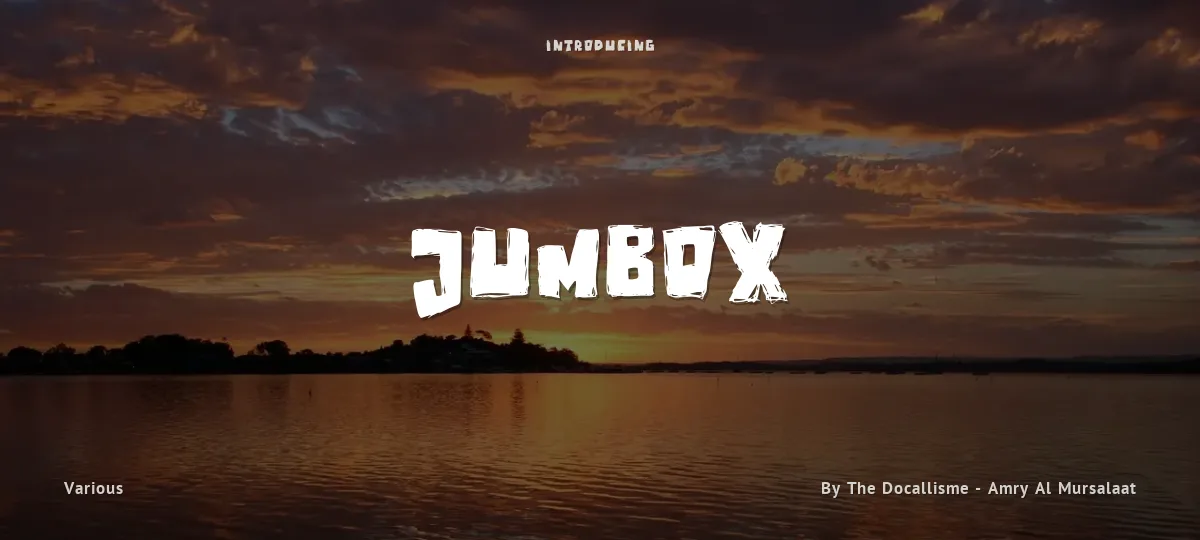 Jumbox font preview