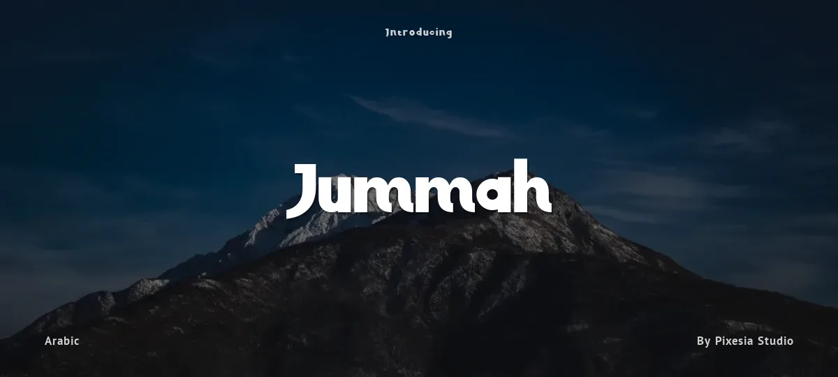 Jummah font preview