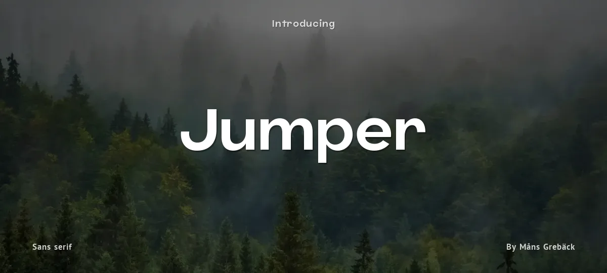 Jumper font preview