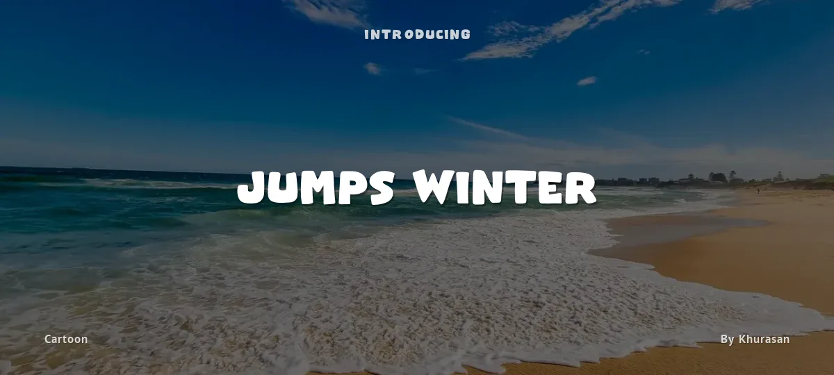 Jumps Winter font preview