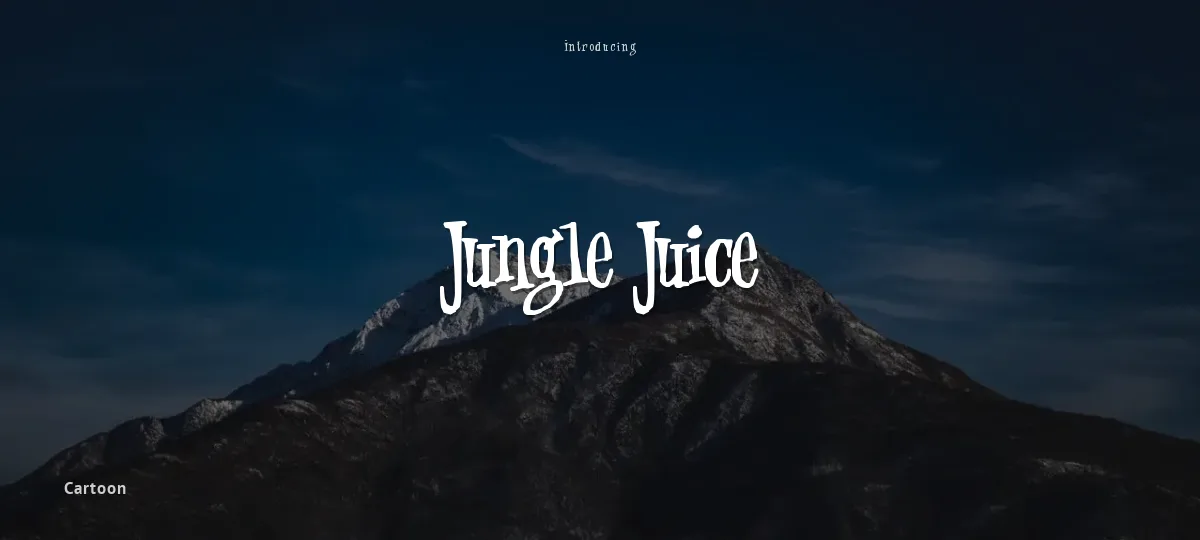 Jungle Juice font preview