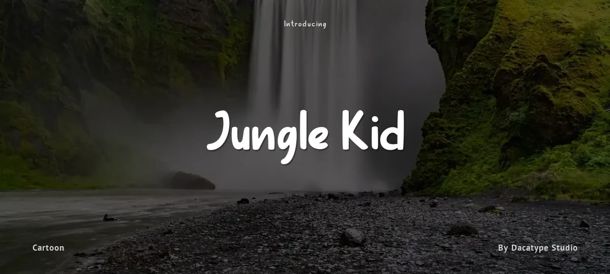 Jungle Kid font preview