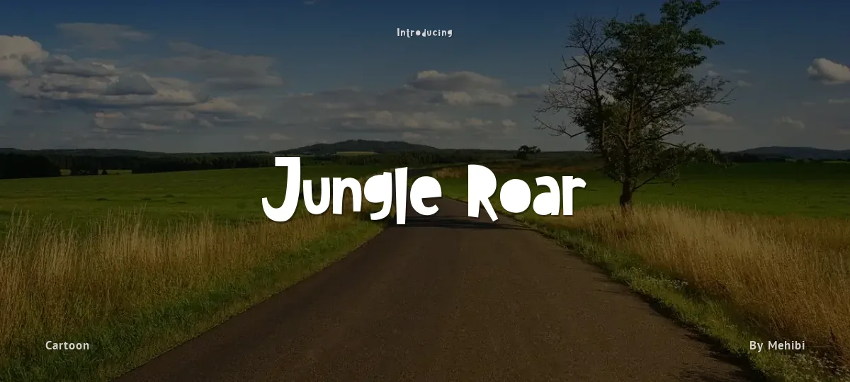 Jungle Roar font preview