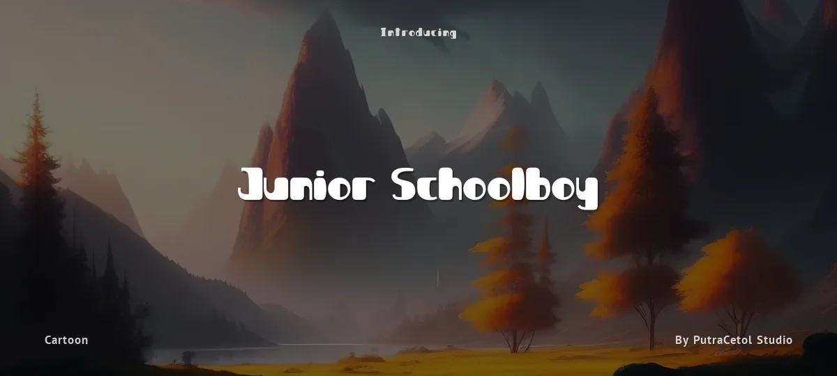 Junior Schoolboy font preview