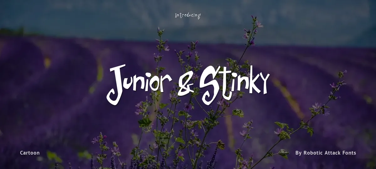 Junior & Stinky font preview
