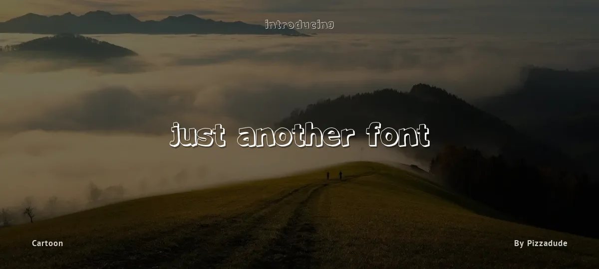 Just Another Font font preview