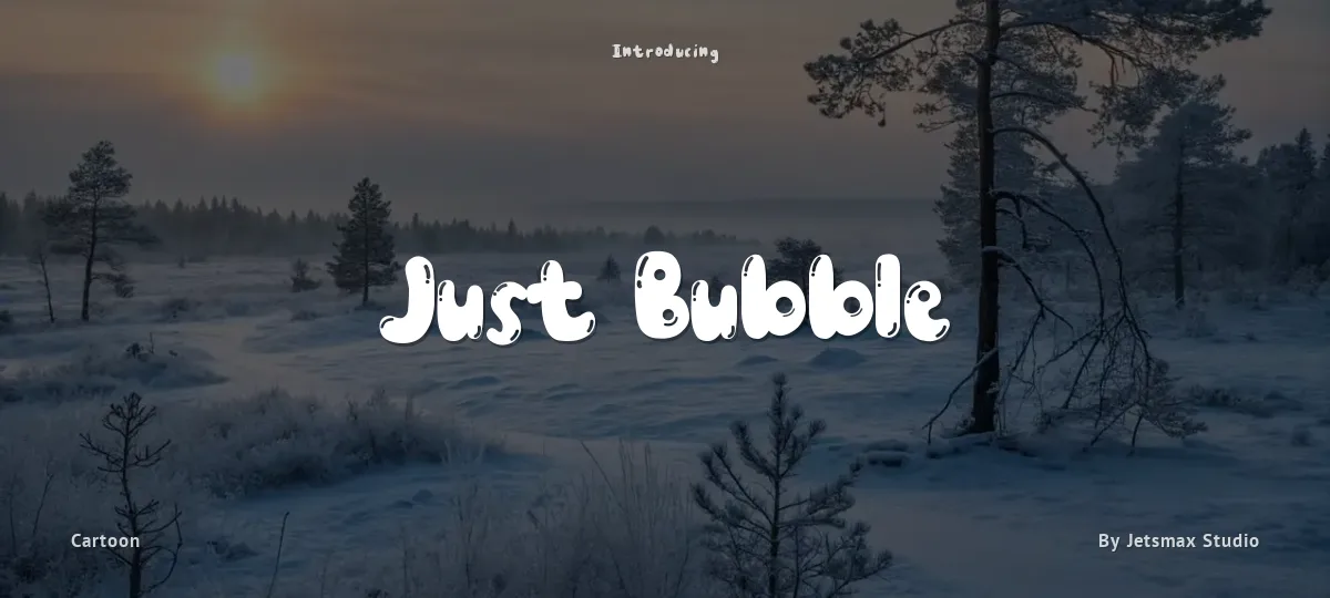 Just Bubble font preview