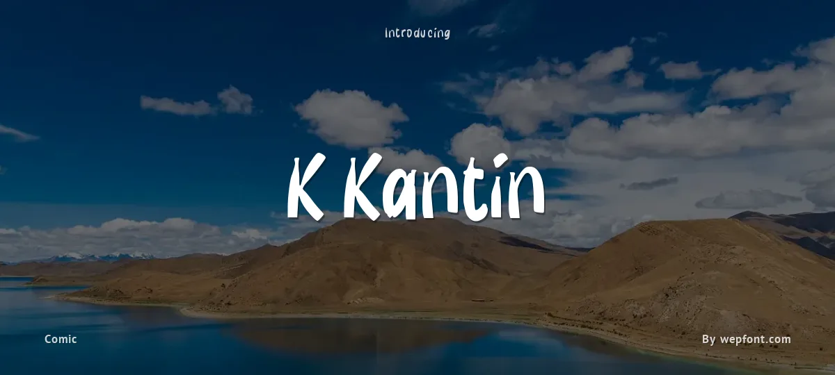 K Kantin font preview