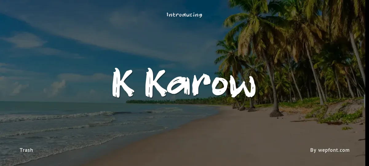 K Karow font preview