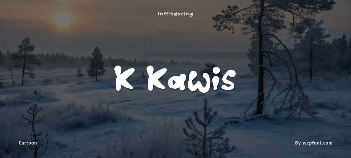 K Kawis font preview