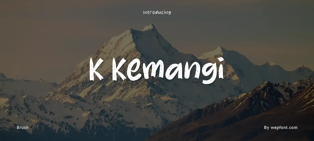 K Kemangi font preview