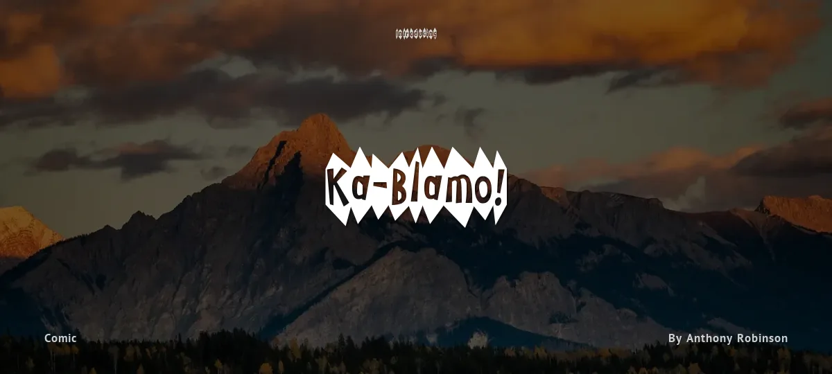 Ka-Blamo! font preview