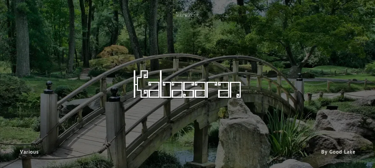 Kabasaran font preview