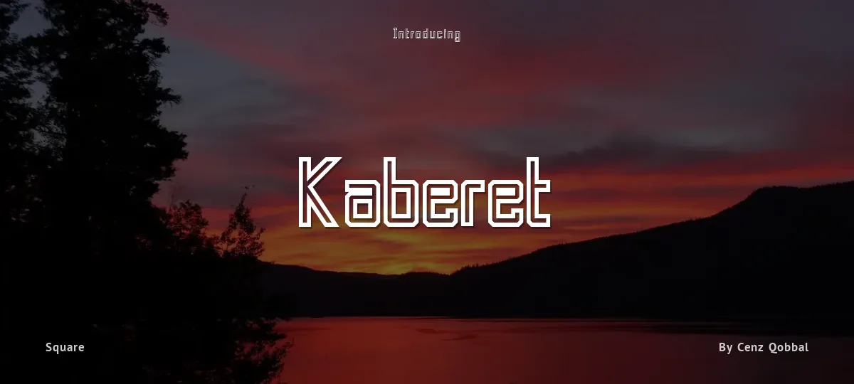 Kaberet font preview