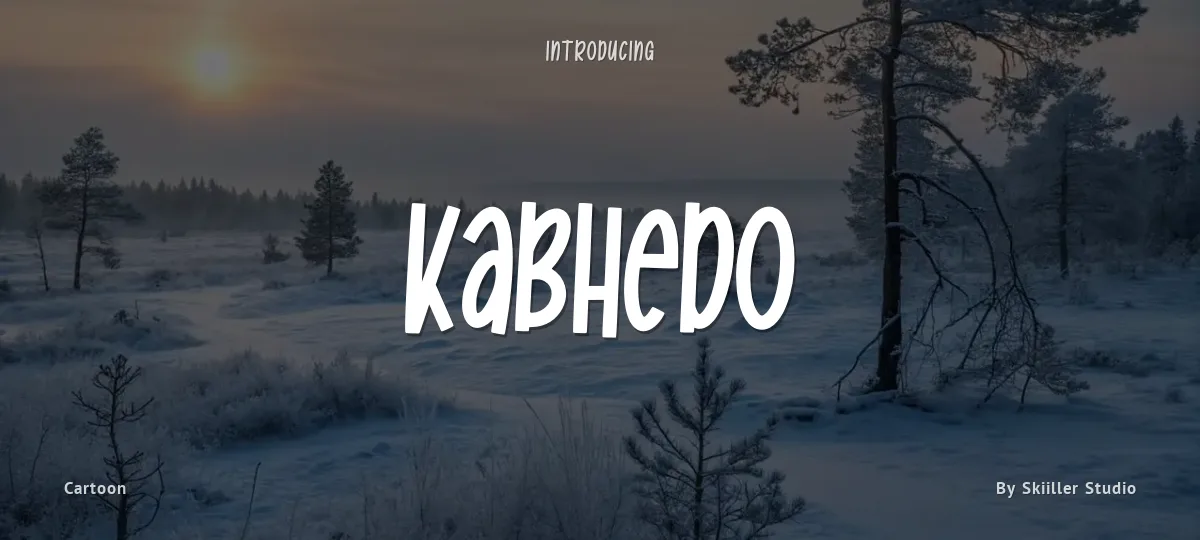 Kabhedo font preview