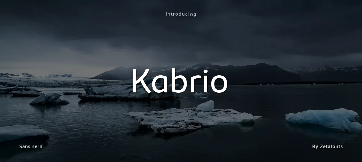 Kabrio font preview