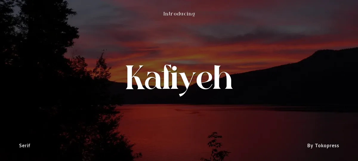 Kafiyeh font preview