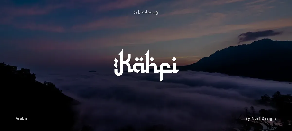 Kahfi font preview