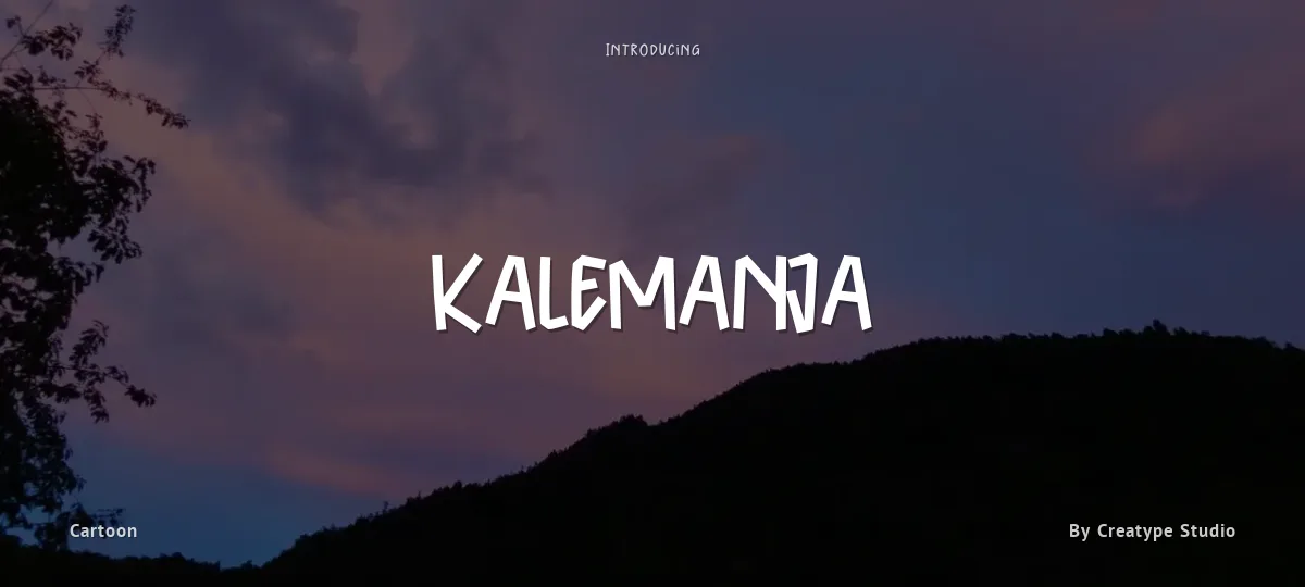 Kalemanja font preview