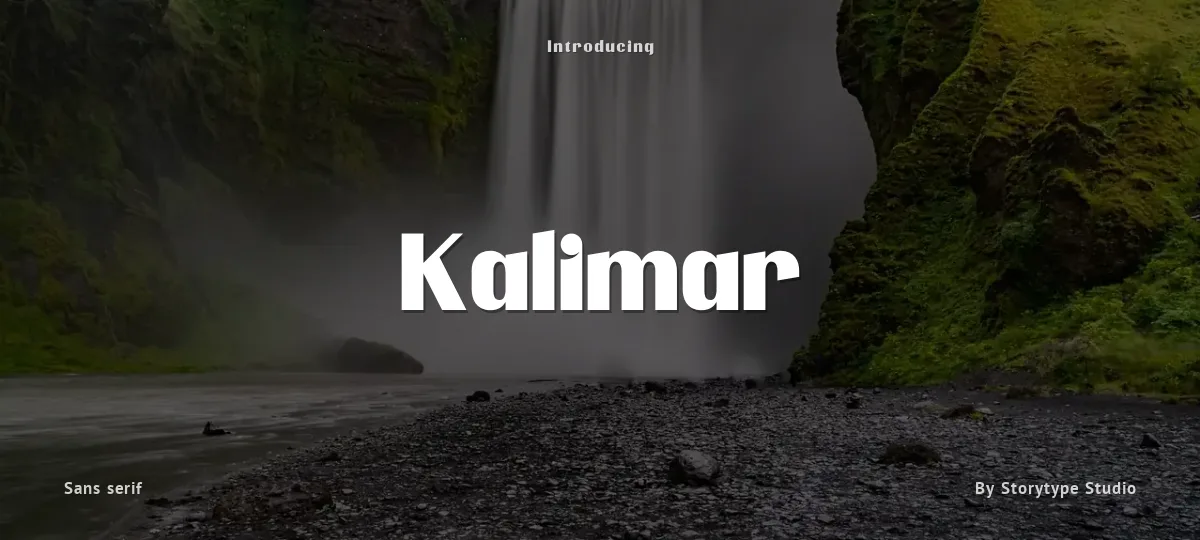 Kalimar font preview