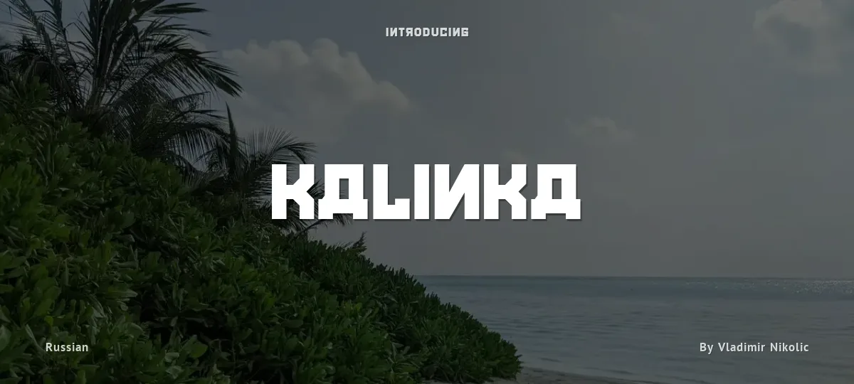 Kalinka font preview
