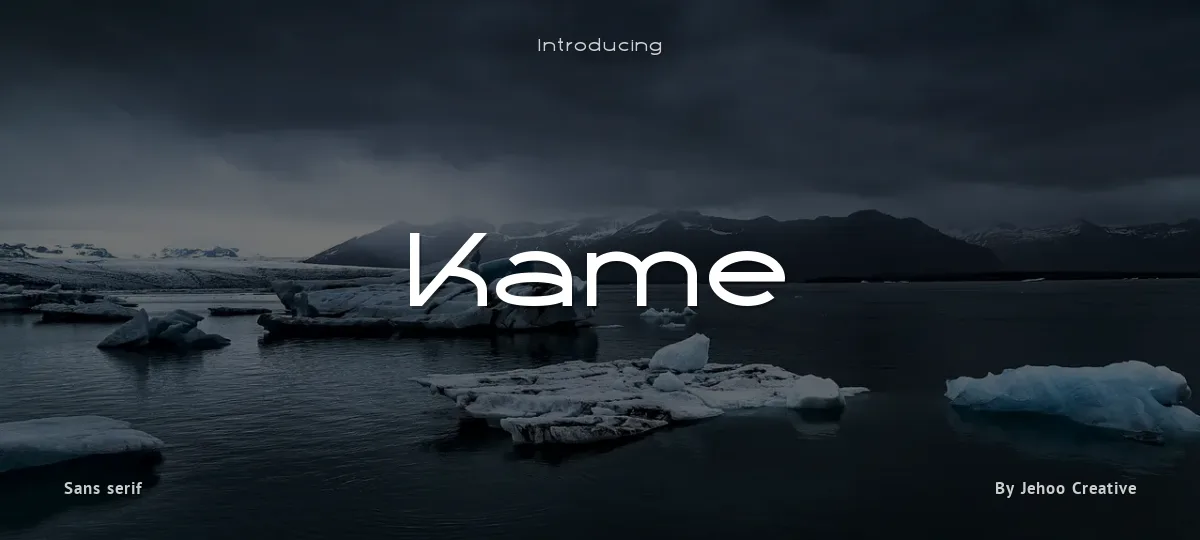 Kame font preview