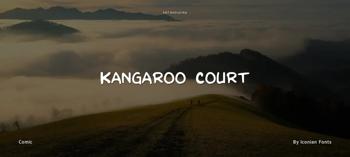 Kangaroo Court font preview