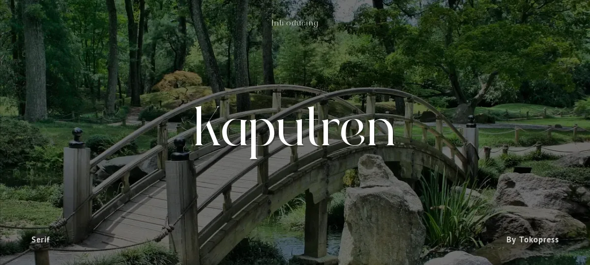 Kaputren font preview