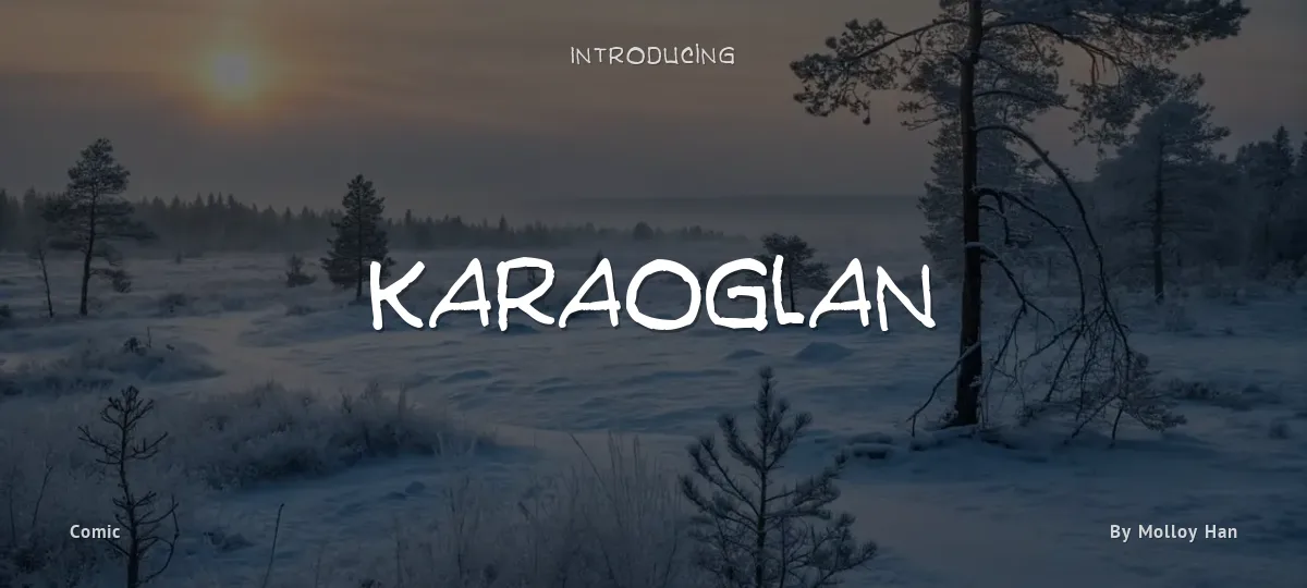 Karaoglan font preview